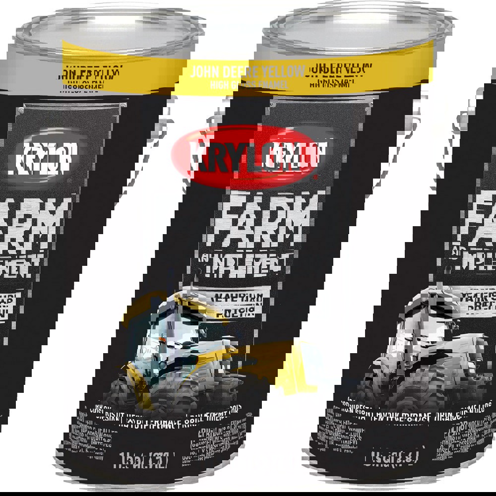 Paints; Product Type: Brush-On ; Color Family: Yellow ; Color: John Deere Yellow ; Finish: High-Gloss ; Applicable Material: Wood; Metal ; Indoor/Outdoor: Outdoor